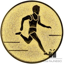 Emblemat samoprzylepny / Bieganie / Złoty / 50 mm