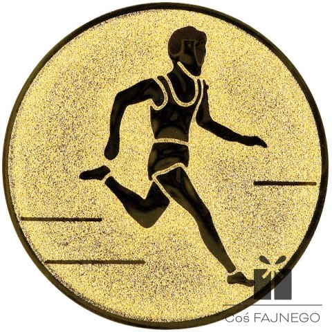Emblemat samoprzylepny / Bieganie / Złoty / 50 mm