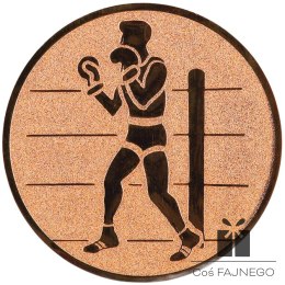 Emblemat samoprzylepny / Boks / Brązowy / 25 mm