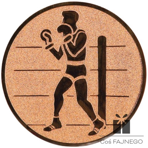 Emblemat samoprzylepny / Boks / Brązowy / 25 mm