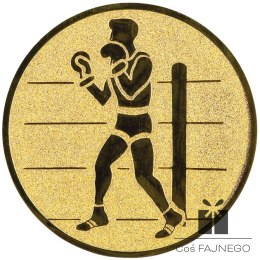 Emblemat samoprzylepny / Boks / Złoty / 25 mm