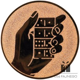 Emblemat samoprzylepny / Domino / Brązowy / 25 mm