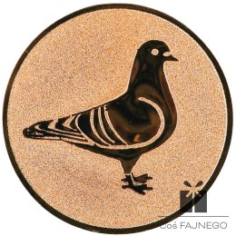 Emblemat samoprzylepny / Gołębiarstwo / Brązowy / 25 mm