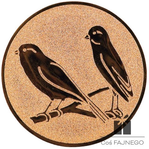 Emblemat samoprzylepny / Gołębiarstwo / Brązowy / 50 mm