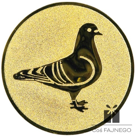 Emblemat samoprzylepny / Gołębiarstwo / Złoty / 25 mm