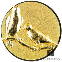 Emblemat samoprzylepny / Gołębiarstwo / Złoty / 25 mm