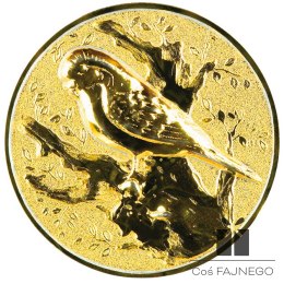 Emblemat samoprzylepny / Gołębiarstwo / Złoty / 25 mm