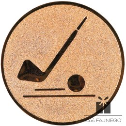 Emblemat samoprzylepny / Golf / Brązowy / 50 mm