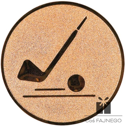 Emblemat samoprzylepny / Golf / Brązowy / 50 mm