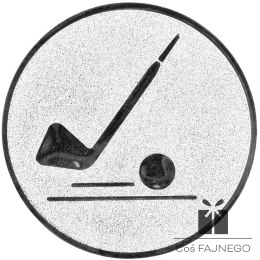 Emblemat samoprzylepny / Golf / Srebrny / 25 mm