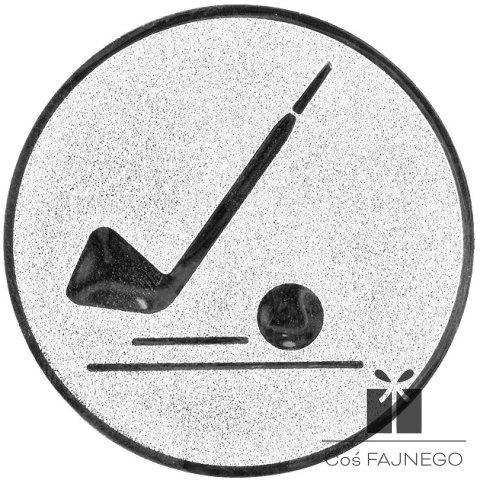 Emblemat samoprzylepny / Golf / Srebrny / 25 mm