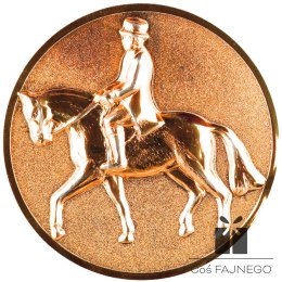 Emblemat samoprzylepny / Jeździectwo / Brązowy / 25 mm
