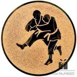 Emblemat samoprzylepny / Judo / Brązowy / 25 mm