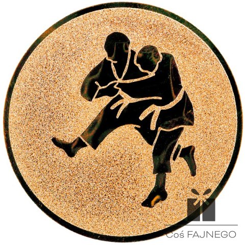 Emblemat samoprzylepny / Judo / Brązowy / 25 mm