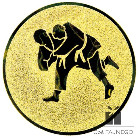 Emblemat samoprzylepny / Judo / Złoty / 25 mm