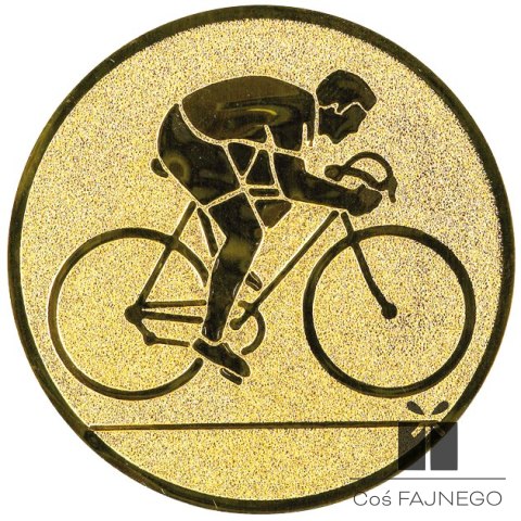 Emblemat samoprzylepny / Kolarstwo / Złoty / 50 mm
