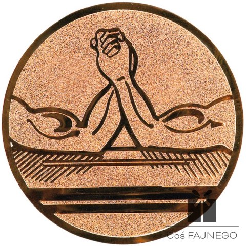 Emblemat samoprzylepny / Kulturystyka / Brązowy / 50 mm