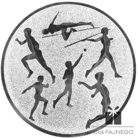 Emblemat samoprzylepny / Lekkoatletyka / Srebrny / 25 mm