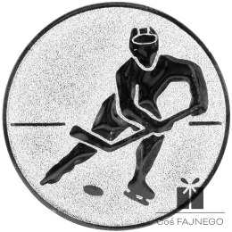Emblemat samoprzylepny / Łyżwiarstwo / Srebrny / 25 mm