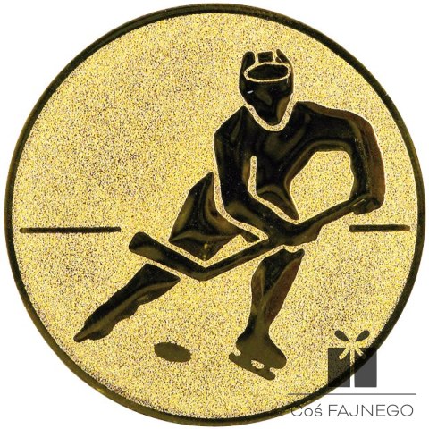 Emblemat samoprzylepny / Łyżwiarstwo / Złoty / 25 mm