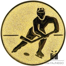 Emblemat samoprzylepny / Łyżwiarstwo / Złoty / 50 mm