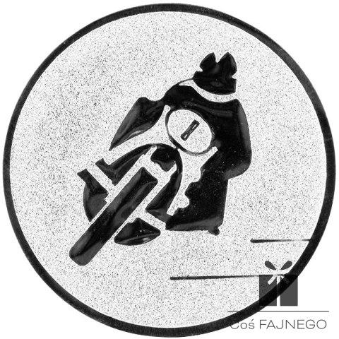 Emblemat samoprzylepny / Motocykle / Srebrny / 25 mm