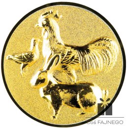 Emblemat samoprzylepny / Myślistwo / Złoty / 25 mm