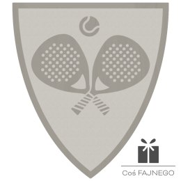 Emblemat samoprzylepny / Paddle / Srebrny / 40x45 mm