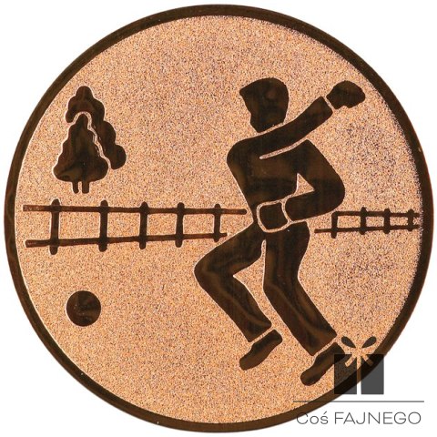 Emblemat samoprzylepny / Piłka / Brązowy / 25 mm