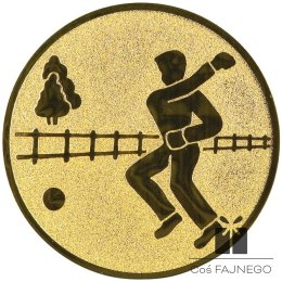 Emblemat samoprzylepny / Piłka / Złoty / 25 mm