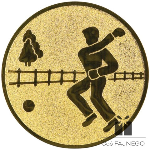 Emblemat samoprzylepny / Piłka / Złoty / 25 mm