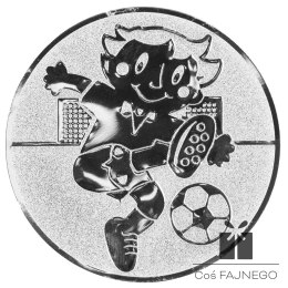 Emblemat samoprzylepny / Piłka nożna dzieci / Srebrny / 50 mm
