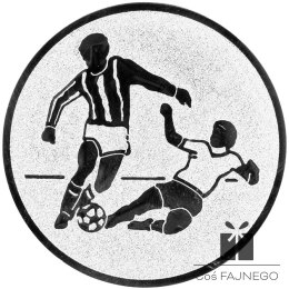 Emblemat samoprzylepny / Piłka nożna mężczyźni / Srebrny / 25 mm