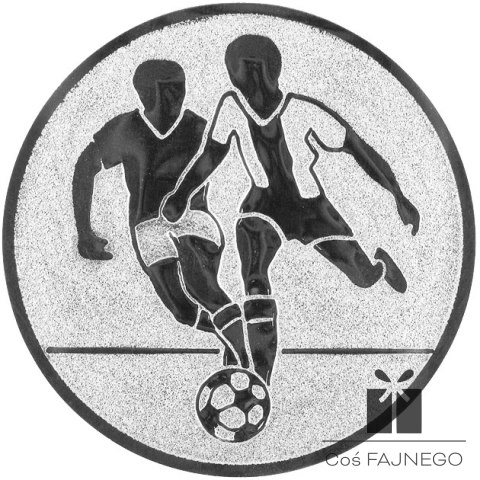 Emblemat samoprzylepny / Piłka nożna mężczyźni / Srebrny / 50 mm