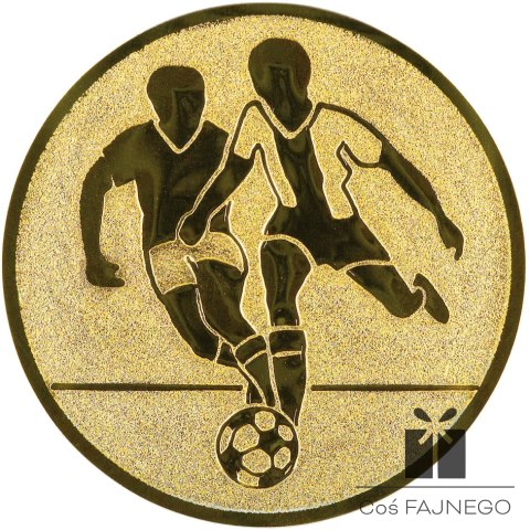 Emblemat samoprzylepny / Piłka nożna mężczyźni / Złoty / 50 mm