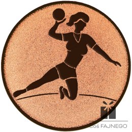 Emblemat samoprzylepny / Piłka ręczna / Brązowy / 25 mm