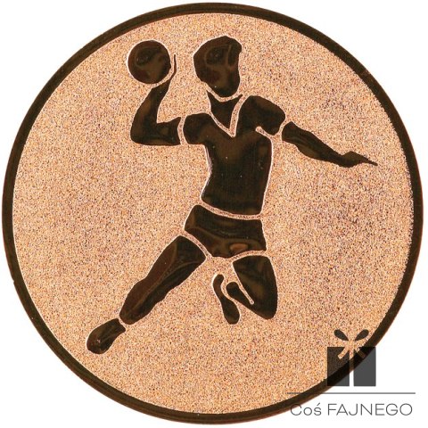 Emblemat samoprzylepny / Piłka ręczna / Brązowy / 25 mm