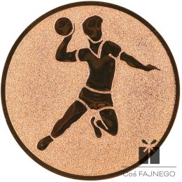 Emblemat samoprzylepny / Piłka ręczna / Brązowy / 50 mm