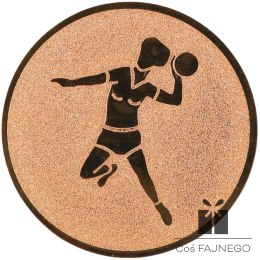 Emblemat samoprzylepny / Piłka ręczna / Brązowy / 50 mm