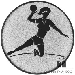 Emblemat samoprzylepny / Piłka ręczna / Srebrny / 25 mm