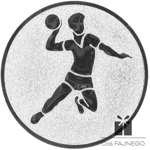Emblemat samoprzylepny / Piłka ręczna / Srebrny / 50 mm