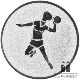Emblemat samoprzylepny / Piłka ręczna / Srebrny / 50 mm