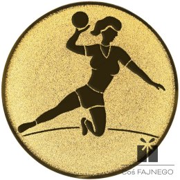 Emblemat samoprzylepny / Piłka ręczna / Złoty / 25 mm