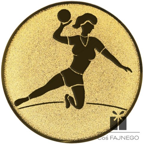 Emblemat samoprzylepny / Piłka ręczna / Złoty / 25 mm