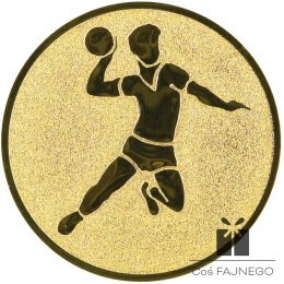 Emblemat samoprzylepny / Piłka ręczna / Złoty / 25 mm