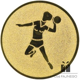 Emblemat samoprzylepny / Piłka ręczna / Złoty / 50 mm