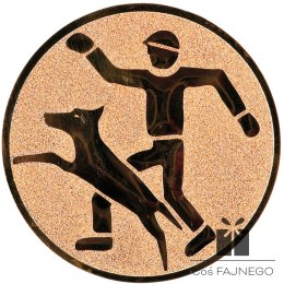 Emblemat samoprzylepny / Psy / Brązowy / 50 mm
