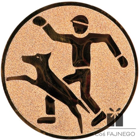 Emblemat samoprzylepny / Psy / Brązowy / 50 mm
