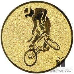 Emblemat samoprzylepny / Rowery / Złoty / 50 mm