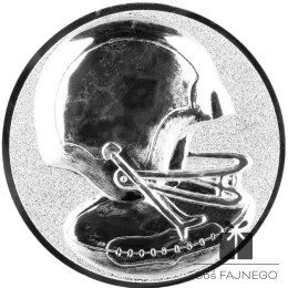 Emblemat samoprzylepny / Rugby / Srebrny / 25 mm